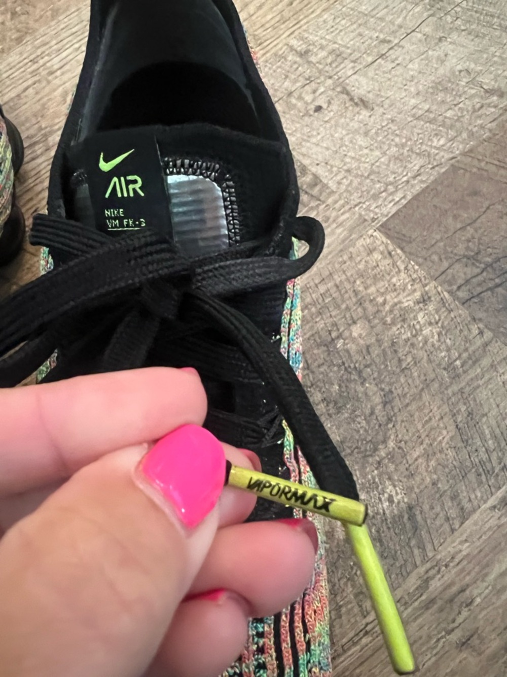 Nike Women’s VaporMax Flyknit Multi-Color Athletic Shoes - Picture 7 of 11